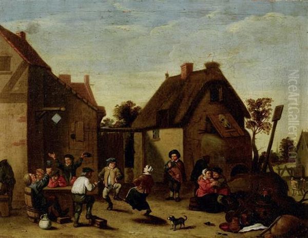 Festive Gathering In A Village - view 1