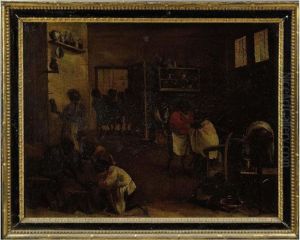 A Singerie: Monkeys At The Barber