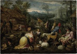 An Allegory Of Spring by David The Younger Teniers