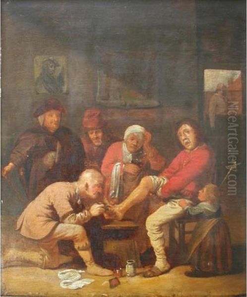 A Surgeon Treating A Patient's Foot - view 1