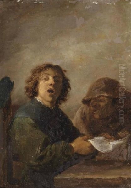 Peasants Singing In An Interior - view 1