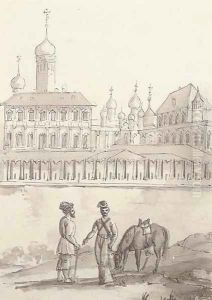 Views of the Kremlin by Russian School
