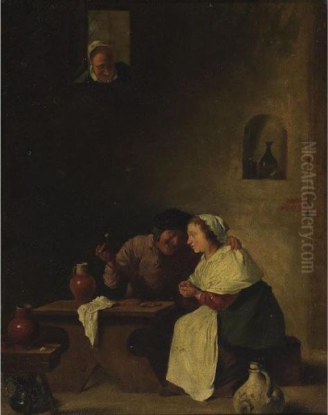 Figures In A Tavern - view 1