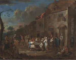 A Village Fete by David The Younger Teniers