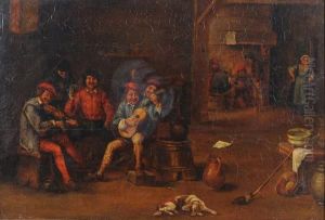 Interno Di Osteria Con Suonatori E Bevitori