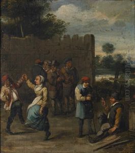 A Village Celebration by David The Younger Teniers