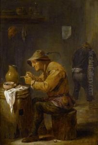 Man Cleaning A Pipe