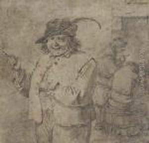 A Laughing Peasant With A Pipe, Gamblers Beyond