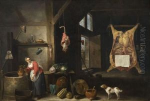 Scene D'interieur Flamand by David The Younger Teniers
