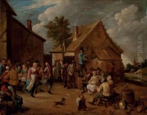 Fete Villageoise by David The Younger Teniers