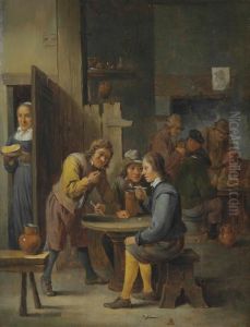 Figures In A Tavern Interior by David The Younger Teniers