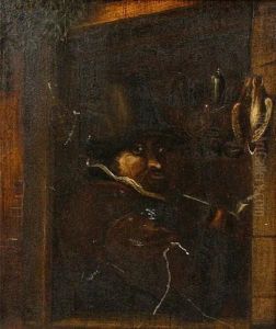 Peasant Smoking At A Tavern Window by David The Younger Teniers