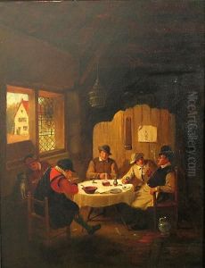 A Tavern Interior With Figures