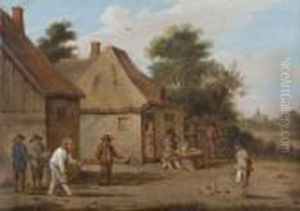 Le Jeu De Boules by David The Younger Teniers