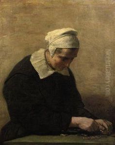 An Old Woman Counting Coins: An Allegory Of Avarice by David The Younger Teniers