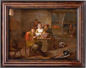Figures In A Tavern Interior
