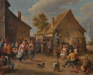 Village Celebration by David The Younger Teniers