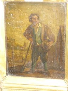 A Harvester In A Field, And Another, A Blacksmith