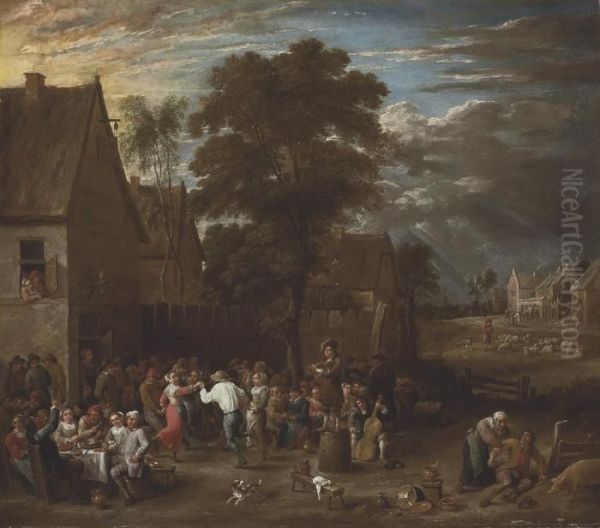 A Wedding Party In A Village - view 1