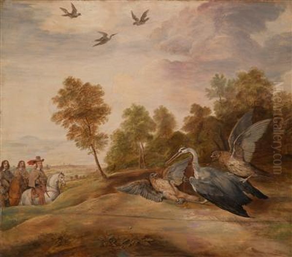 Die Falkenjagd Des Statthalters Erzherzog Leopold Wilhelm - view 1
