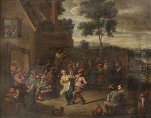 La Danse Paysanne by David The Younger Teniers