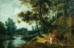 Pejzaz W Lesie Z Rzeka by David The Younger Teniers
