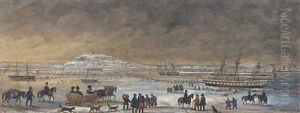 The port of Archangel in winter
