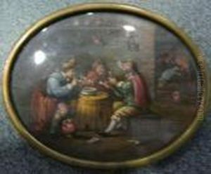 Buveurs Dans La Taverne by David The Younger Teniers