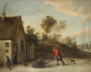 Brewer Near The Tavern by David The Younger Teniers