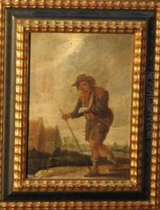 Beggar In Landscape by David The Younger Teniers