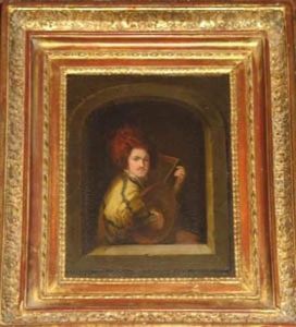 Gentleman With A Lute In A Niche