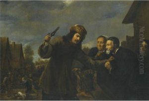 A Landscape With A Man Assaulting A Couple