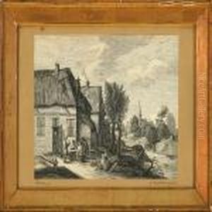 People At A Vilage Inn