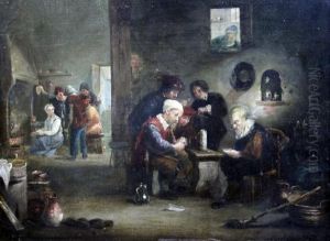 Tavern Interior With Card Players