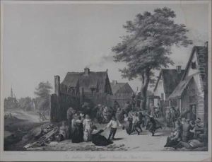 Ein Landliches Volksfest by David The Younger Teniers