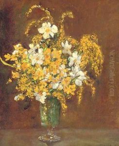 Mimosa in a vase by James Herbert Snell