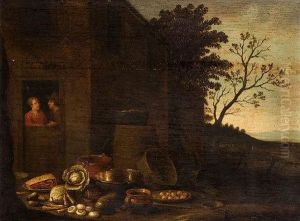 Scena Di Mercato by David The Younger Teniers