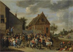A Peasant's Wedding Feast by David The Younger Teniers