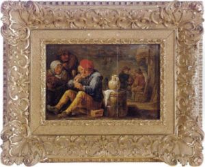 A Peasant Playing The Fiddle
