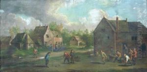 Escena De Pueblo by David The Younger Teniers