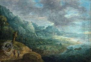 A Rocky Coast With Travellers