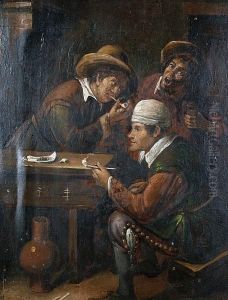 Men Smoking In An Interior