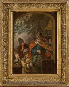 Villaggio Con Suonatori by David The Younger Teniers