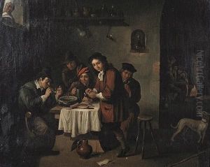 Figures In An Interior by David The Younger Teniers
