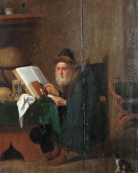 A Philosopher In His Study - view 1