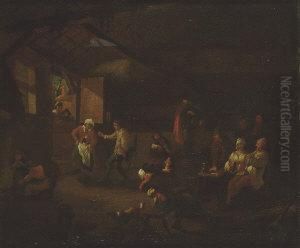 Revellers Inside A Tavern
