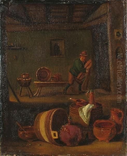 An Interior Scene Of A Tavern - view 1