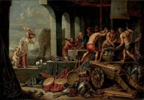 Venus And Cupid At Vulcan's Forge - view 1