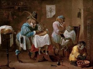 Monkeys At The Barber