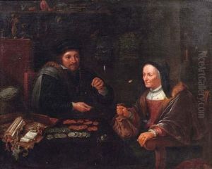 The Tax Collector by David The Younger Teniers